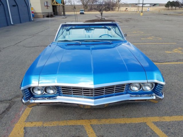 1967 Marina Blue Chevrolet Impala Convertible