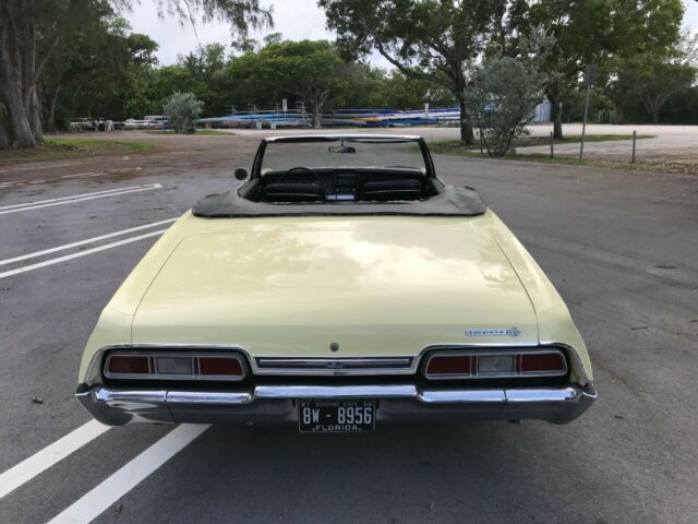 1967 Butternut Yellow Chevrolet Impala Convertible