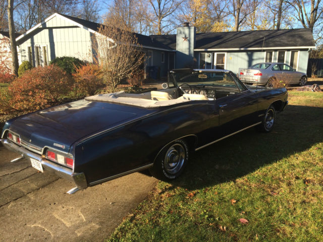 1967 Blue Chevrolet Impala Convertible