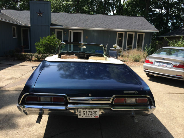 1967 Blue Chevrolet Impala Convertible