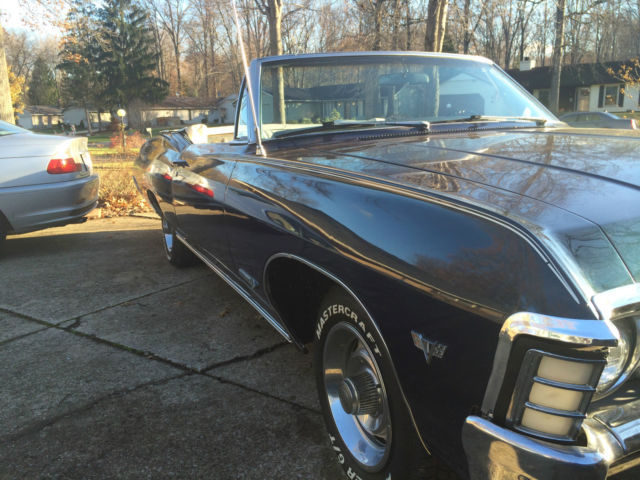 1967 Blue Chevrolet Impala Convertible