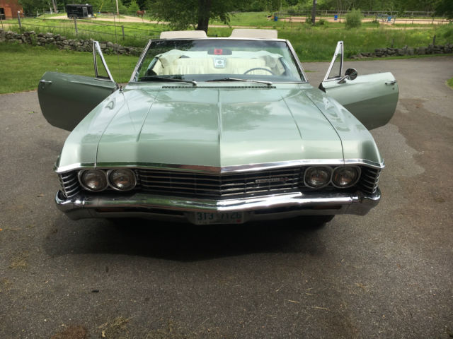 1967 Green Chevrolet Impala Convertible