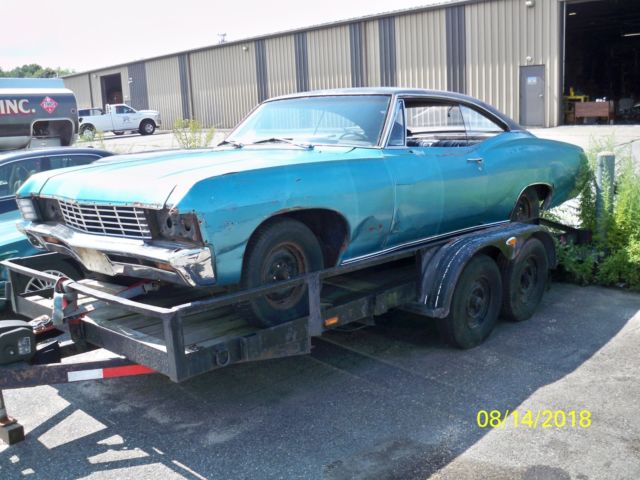 1967 Teal Chevrolet Impala Coupe