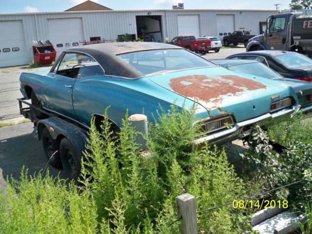 1967 Teal Chevrolet Impala Coupe