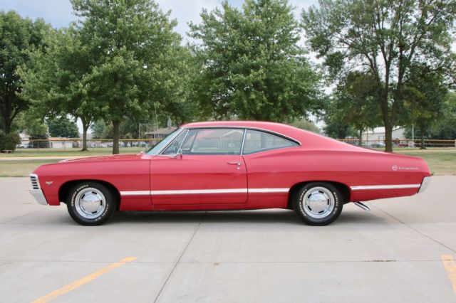1967 Red Chevrolet Impala Coupe