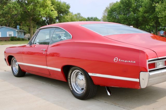 1967 Red Chevrolet Impala Coupe