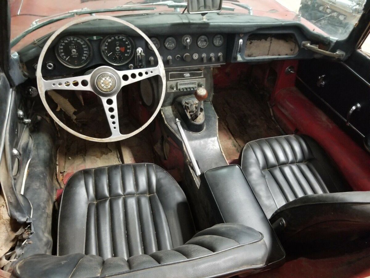 1967 Red Jaguar E Type 4.2 Convertible