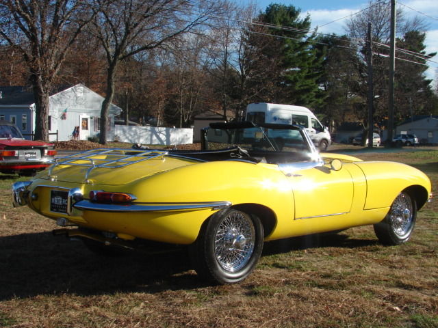 1967 Competition Yellow Jaguar E-Type Convertible