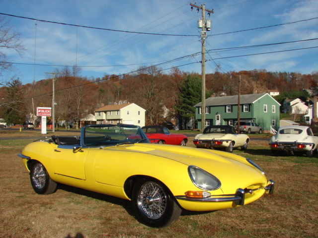 1967 Competition Yellow Jaguar E-Type Convertible