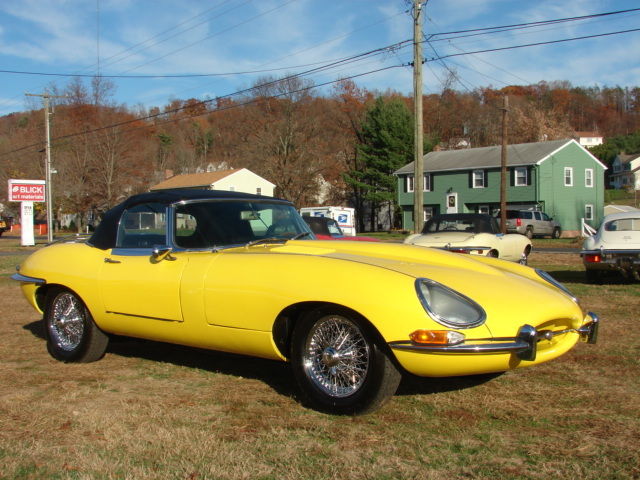 1967 Competition Yellow Jaguar E-Type Convertible