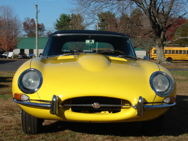 1967 Competition Yellow Jaguar E-Type Convertible