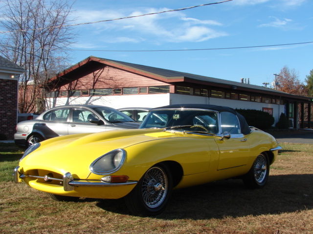 1967 Competition Yellow Jaguar E-Type Convertible