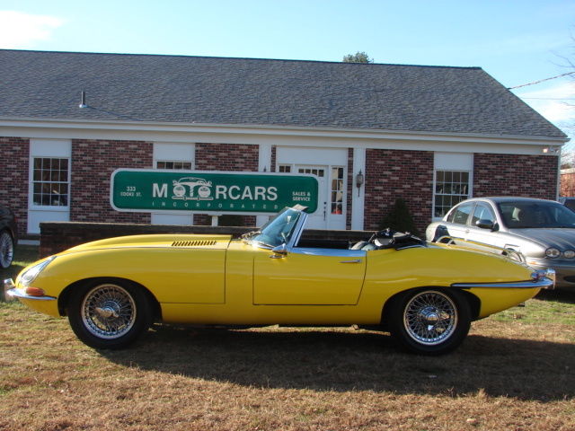 1967 Competition Yellow Jaguar E-Type Convertible