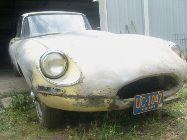 1967 Primrose Yellow Jaguar E-Type Coupe