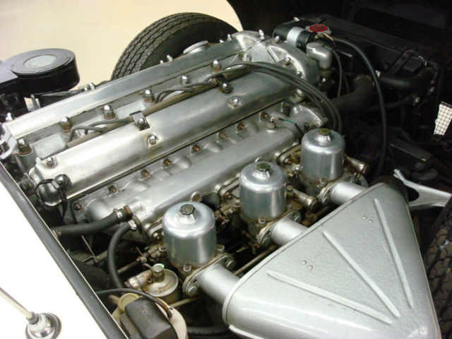 1967 White Jaguar E-Type coupe 2 plus 2