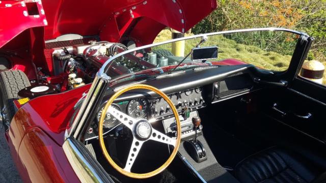 1967 Red Jaguar E-Type Convertible
