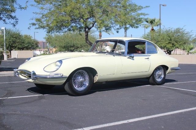1967 Yellow Jaguar E-Type Coupe