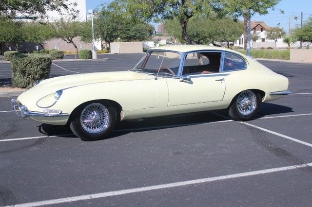 1967 Yellow Jaguar E-Type Coupe