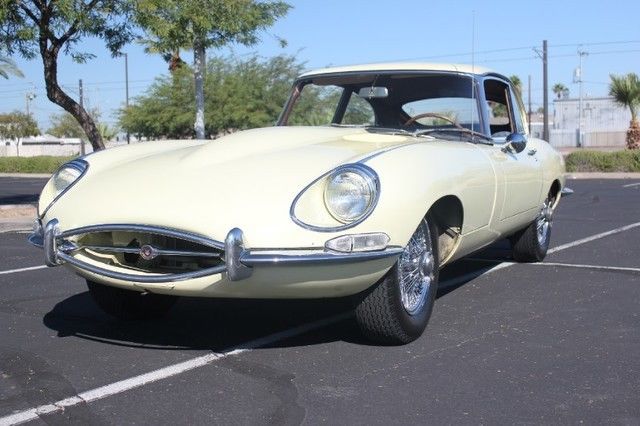 1967 Yellow Jaguar E-Type Coupe