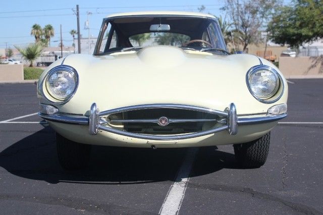 1967 Yellow Jaguar E-Type Coupe