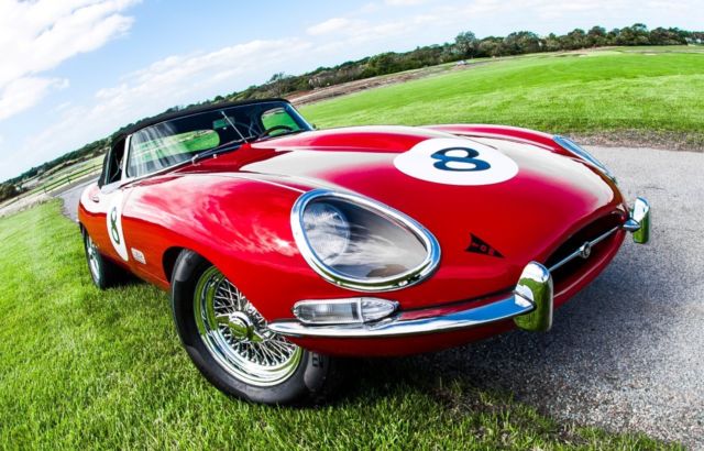1967 Red Jaguar E-Type Convertible