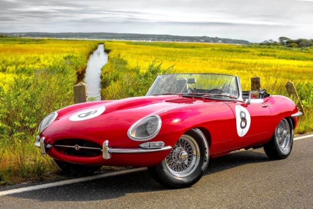 1967 Red Jaguar E-Type Convertible