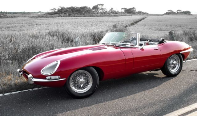 1967 Red Jaguar E-Type Convertible