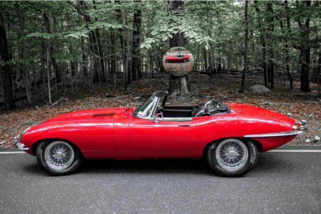 1967 Red Jaguar E-Type Convertible