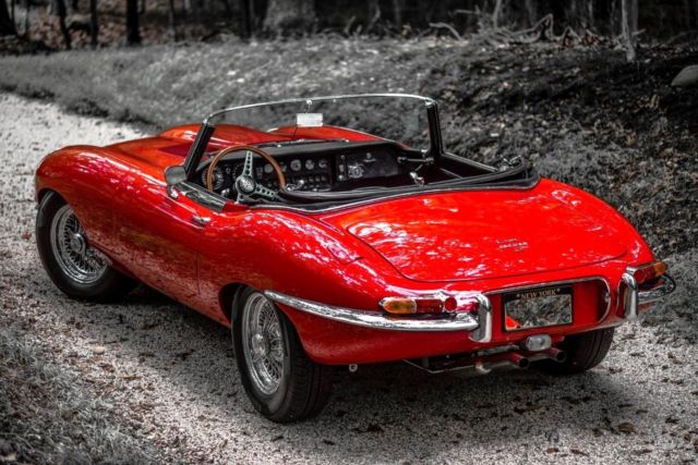 1967 Red Jaguar E-Type Convertible