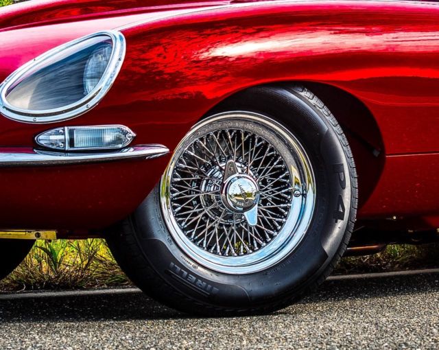 1967 Red Jaguar E-Type Convertible