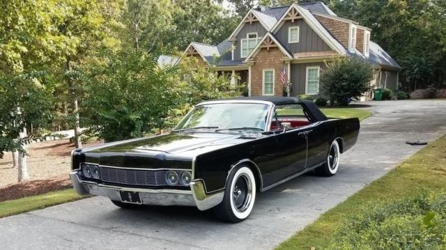 1967 Black Lincoln Convertible Convertible