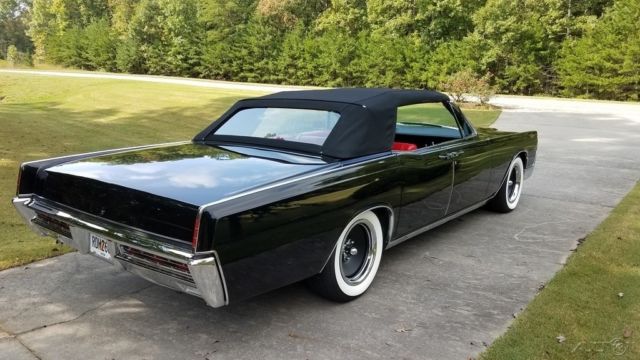 1967 Black Lincoln Convertible Convertible