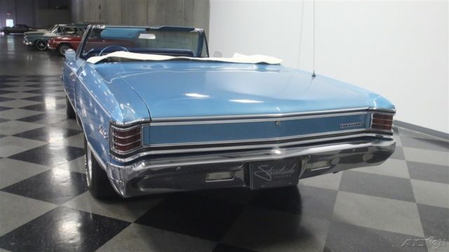 1967 Blue Chevrolet Malibu