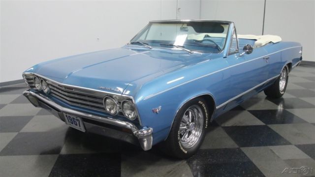 1967 Blue Chevrolet Malibu