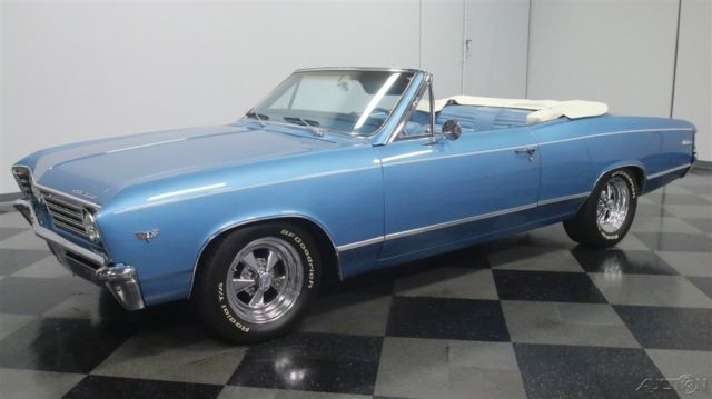 1967 Blue Chevrolet Malibu