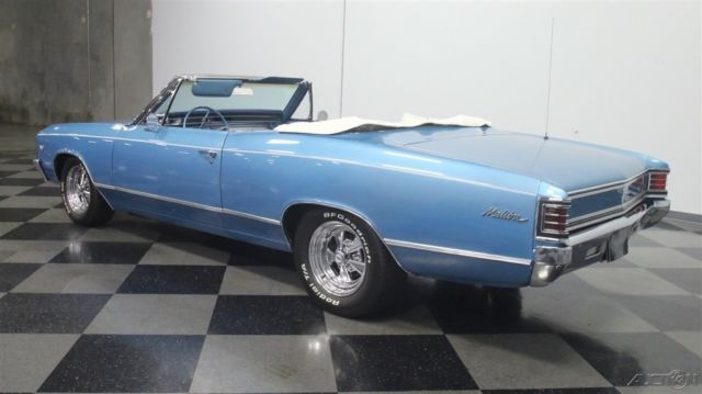 1967 Blue Chevrolet Malibu