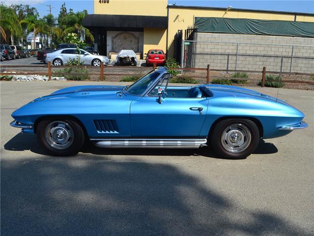 1967 Blue Chevrolet Corvette Convertible