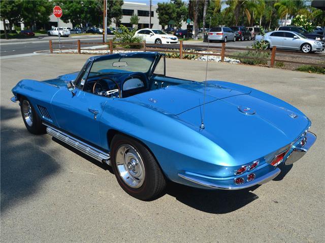 1967 Blue Chevrolet Corvette Convertible