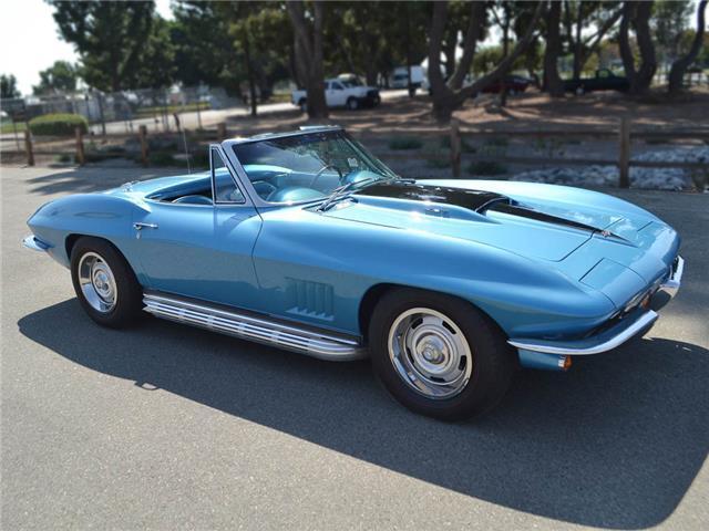 1967 Blue Chevrolet Corvette Convertible