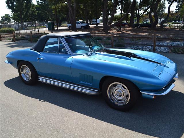 1967 Blue Chevrolet Corvette Convertible