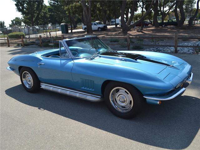 1967 Blue Chevrolet Corvette Convertible