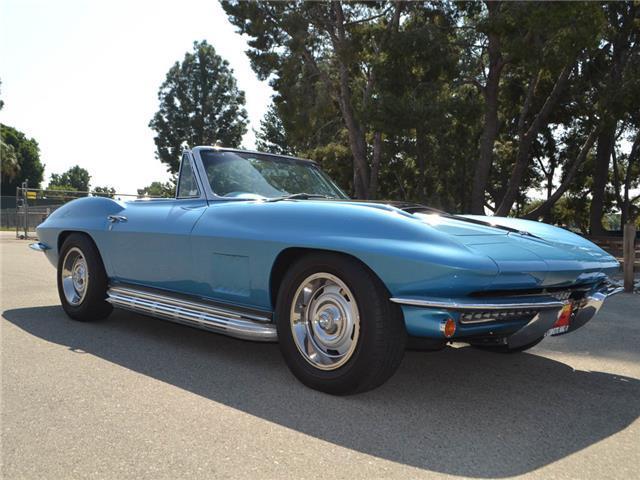 1967 Blue Chevrolet Corvette Convertible