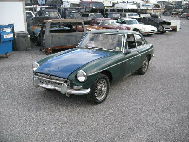 1967 Green MG MGB Coupe