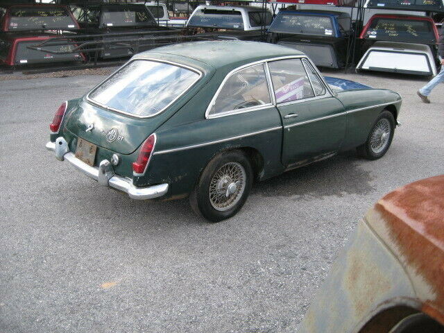 1967 Green MG MGB Coupe