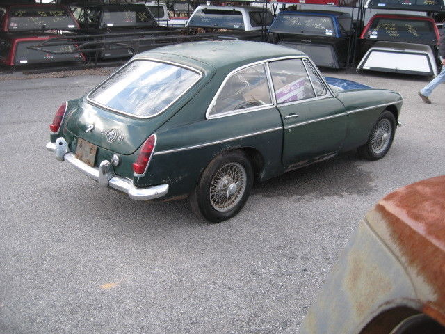 1967 Green MG MGB Coupe
