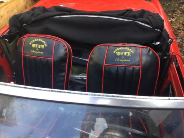 1967 Ferrari red MG MGB Convertible