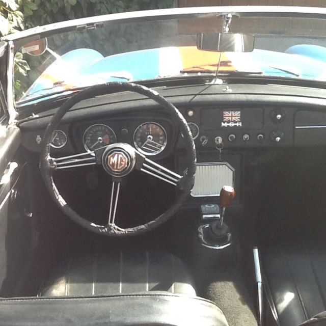 1967 Blue MG MGB Convertible