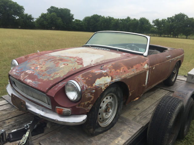 1967 Blue MG MGB Convertible