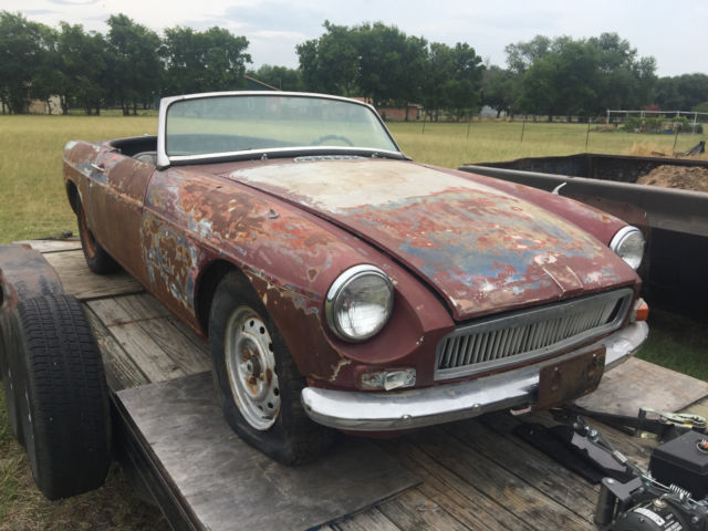 1967 Blue MG MGB Convertible