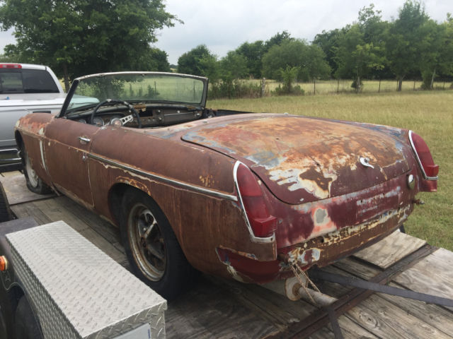 1967 Blue MG MGB Convertible